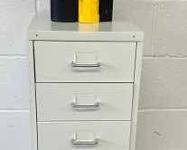 White Storage Unit Miscellaneous Items