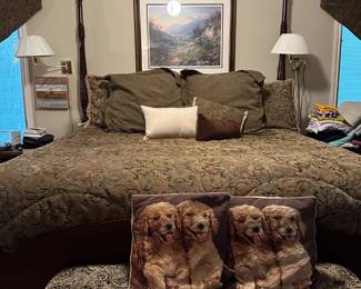 King Rice  Bed/Mattress/Box Springs 