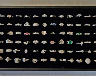 Beautiful silver rings of all sizes with all different stones available