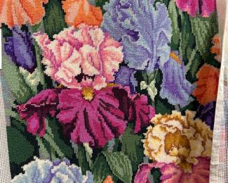 Handmade needlepoint ready to be framed or turned it to something wonderful. 