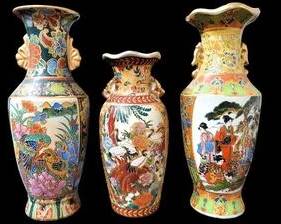 3 Vintage Chinese Vases