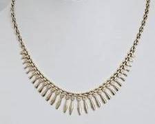 Vintage 10K Gold Statement Necklace 