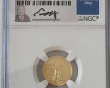 2021 Type 1 1/10 Ounce American Gold Eagle NGC MS70 Perfect Condition Gold Coin