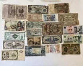 Group of 20 Foreign Obsolete Bank Notes