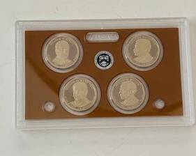 2013 United States Presidential Proof $1 Coin Set in Mint Plastic Gem