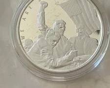 1 Ounce .999 Fine Silver Trump "Stand up for Freedom"