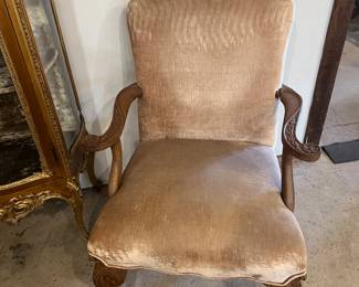  Pair Upholstered  Velvet  Chair