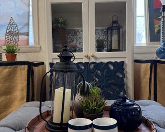 White Cupboard with homegoods