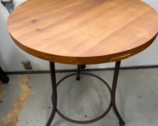 Wood and Wrought Iron Table