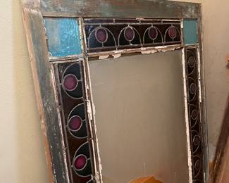 Antique stained glass windows
