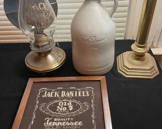 Jack Daniels Cross Stitch, JD lantern and Jug