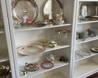 Crystal and Silver Plate