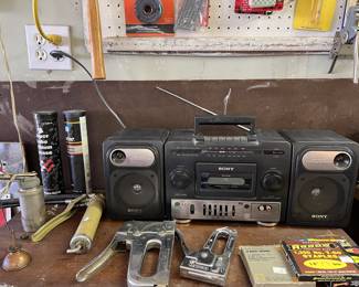 More tools and “boom box”