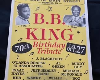 BB King's 1995 70th Birthday Poster