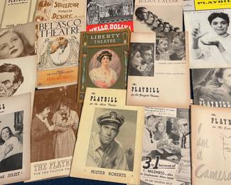 Hundreds of Playbills going back to the early 1900's.
