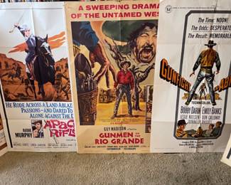 Old Audie Murphy etc. Western movie Posters