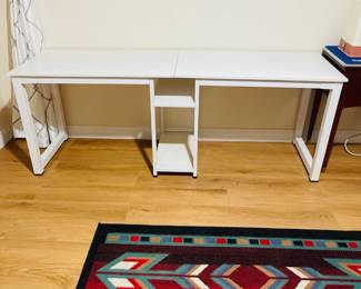 New 2 Seated White Writing Desk