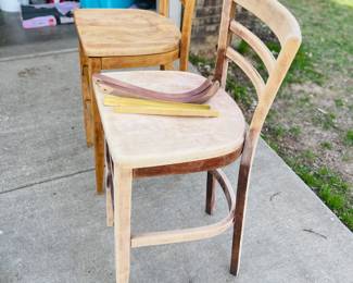 2 Wood Barstools