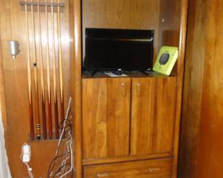 Video, or stereo cabinet, or use your imagination, and turn it into a coffee or tea bar
