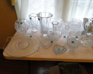 Crystal and glass pieces too