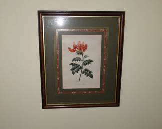 Floral wall art, without the bright flash