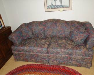 Floral couch, actually to be more accurately, a sleeper sofa