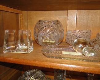We have several beautiful crystal pieces as well