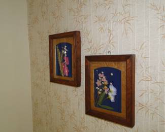 Nice small pieces of wood framed artwork