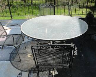 More black vintage wrought iron items