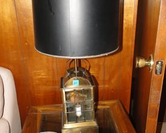 Brass carriage lantern