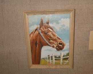 This also is a paint by numbers, 1970's edition