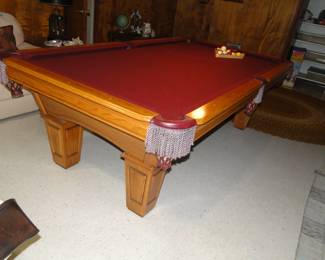 Very handsome and regal this pool table