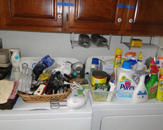 Cleaning supplies and more. We have two levels of cleaning supplies as well