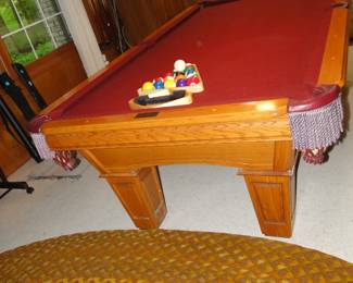Pool table is for sale, and no worries about the stairs, just a straight shot down the hall