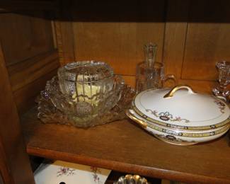 Ornate and beautiful serving pieces, that are rare and vintage