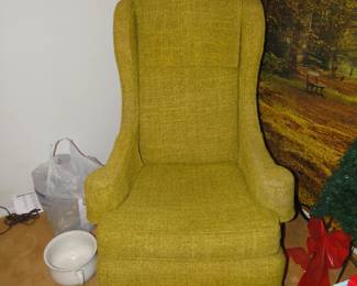 Yes, we have another avocado chair, which certainly has class