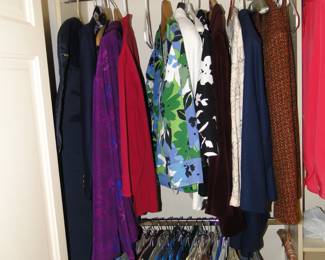 We have an outstanding collection of women's clothing, closets full