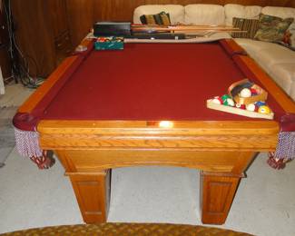 8 Foot AMF 3 piece slate table