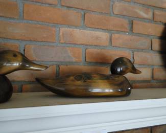 More hand carved wood ducks