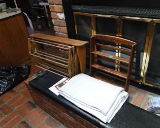 Drying rack, perfect for herbs or clothing, and another rack too