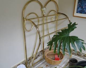 Brass towel holder