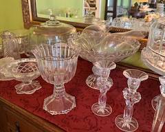 tons of glass and crystal