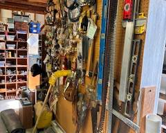 building supplies, tools, levels, rulers, right angles