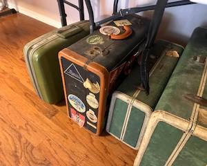 antique luggage