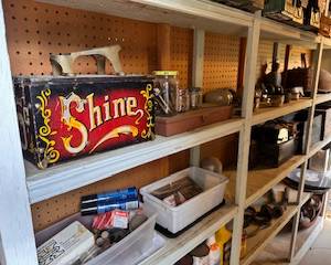 antique shoe shine box