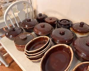 Hull brown stoneware pottery