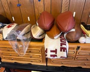 collectible NCAA footballs
