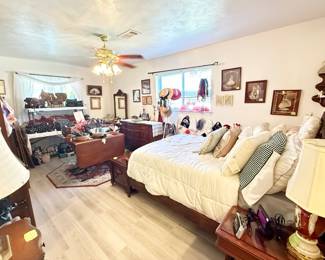 Overview of bedroom. Packed packed packed! 