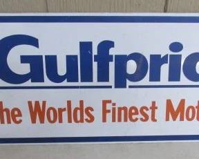 Vintage Metal Gulfpride Double Sided Sign