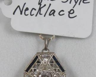 Sterling Antique Style Necklace